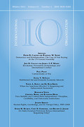 Cover of International Organization: Print Only