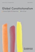 Cover of Global Constitutionalism: Human Rights, Democracy and the Rule of Law - Print Only