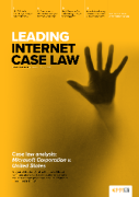 Cover of Leading Internet Case Law: Print + Single-User Online Access