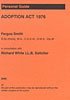 Cover of Adoption Act 1976