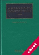 Cover of Adjudication in Construction Law (eBook)