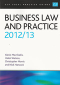 Cover of CLP Legal Practice Guides: Business Law and Practice 2012/13