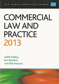 Cover of CLP Legal Practice Guides: Commercial Law and Practice 2013