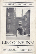 Cover of A Short History of Lincoln's Inn