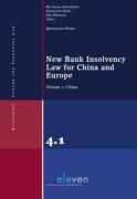 Cover of New Bank Insolvency Law for China and Europe: Volume 1 - Bank Insolvency Law China