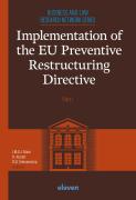 Cover of Implementation of the EU Preventive Restructuring Directive - Part I