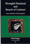Cover of Wrongful Dismissal and Breach of Contract: Law, Practice & Precedents
