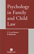 Cover of Psychology in Family and Child Law