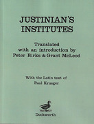 Cover of Justinian's Institutes