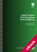 Cover of Legal Practice Transformation Post-COVID-19 (eBook)