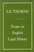 Cover of Essays in English Legal History