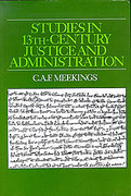 Cover of Studies in Thirteenth-century Justice and Administration