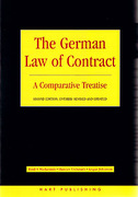 Cover of The German Law of Contract: A Comparative Treatise
