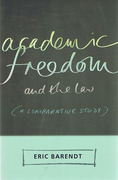 Cover of Academic Freedom and the Law: A Comparative Study