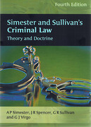 Cover of Simester and Sullivan's Criminal Law: Theory and Doctrine