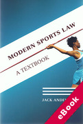 Cover of Modern Sports Law: A Textbook (eBook)