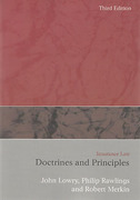 Cover of Insurance Law: Doctrines and Principles