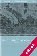 Cover of EU Counter-Terrorism: Pre-Emption and the Rule of Law (eBook)