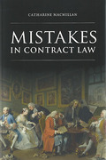 Cover of Mistakes in Contract Law