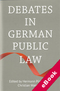 Cover of Debates in German Public Law (eBook)