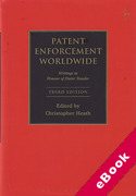 Cover of Patent Enforcement Worldwide: Writings in Honour of Dieter Stauder (eBook)