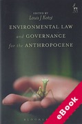 Cover of Environmental Law and Governance for the Anthropocene (eBook)