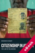 Cover of Citizenship in Africa: The Law of Belonging (eBook)