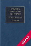 Cover of Carter's Breach of Contract (eBook)