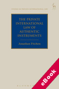 Cover of The Private International Law of Authentic Instruments (eBook)