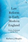 Cover of Law Reform in Early Modern England