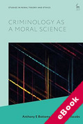 Cover of Criminology as a Moral Science (eBook)