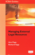 Cover of Managing External Legal Resources