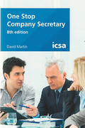 Cover of One Stop Company Secretary: An A-Z Guide to Keeping Your Company Legal