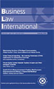 Cover of Business Law International: Online Subscription