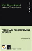 Cover of Formulary Apportionment in the EU