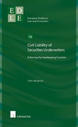Cover of Civil Liability of Securities Underwriters: Enforcing the Gatekeeping Function