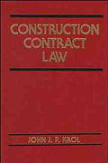 Cover of Construction Contract Law
