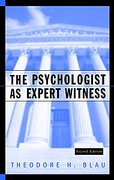 Cover of The Psychologist as Expert Witness