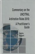 Cover of Commentary on the UNCITRAL Arbitration Rules 2010: A Practitioner's Guide