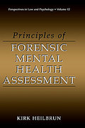 Cover of Principles of Forensic Mental Health Assessment