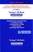 Cover of German - English Standard Forms and Agreements in Company and Commercial Law