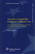 Cover of Towards a Sustainable European Company Law