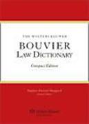 Cover of The Wolters Kluwer Bouvier Law Dictionary, Compact Edition