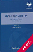 Cover of Directors' Liability: A Worldwide Review (eBook)
