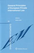 Cover of General Principles of European Private International Law