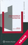 Cover of New Developments in EU and International Copyright Law (eBook)