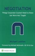 Cover of Negotiation: Things Corporate Counsel Need to Know but Were Not Taught