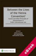 Cover of Between the Lines of the Vienna Convention? Canons and Other Principles of Interpretation in Public International Law (eBook)