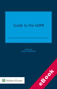 Cover of Guide to the GDPR (eBook)