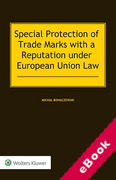 Cover of Special Protection of Trade Marks with a Reputation under European Union Law (eBook)